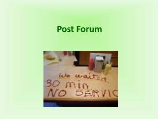 Post Forum