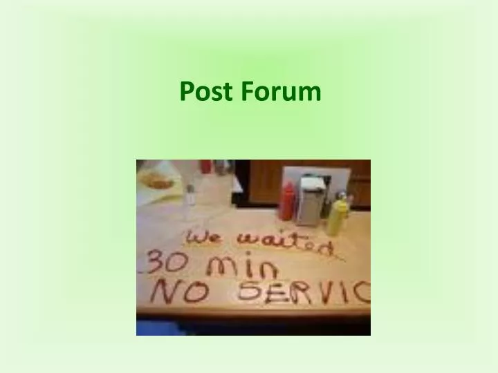 post forum