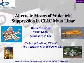 Alternate Means of Wakefield Suppression in CLIC Main Linac