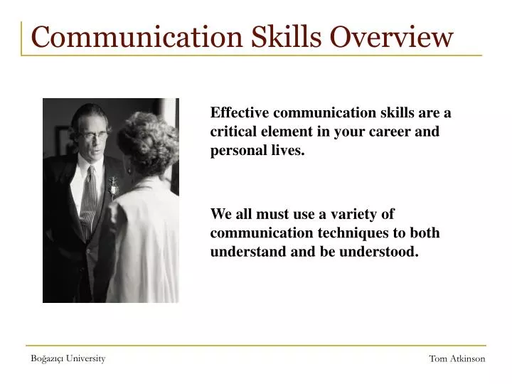 communication skills overview
