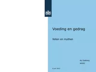 voeding en gedrag