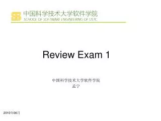 review exam 1