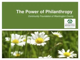 The Power of Philanthropy