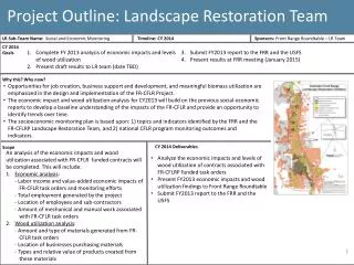 Project Outline: Landscape Restoration Team