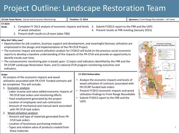 project outline landscape restoration team