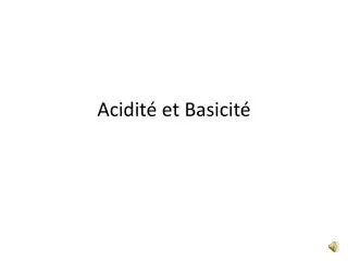 acidit et basicit