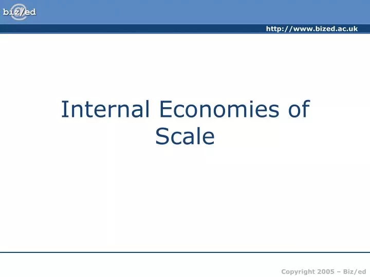 internal economies of scale