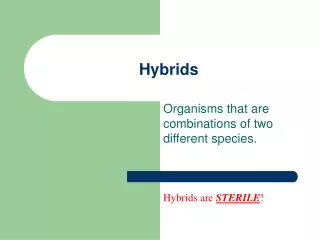 Hybrids