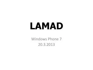 LAMAD