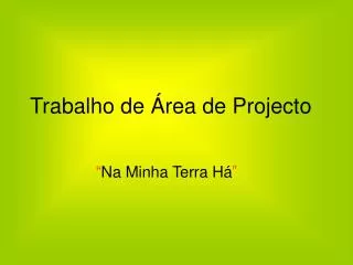 trabalho de rea de projecto