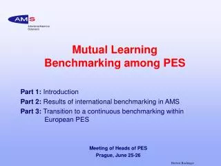 Mutual Learning Benchmarking among PES