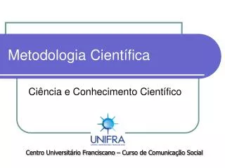 metodologia cient fica