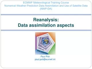 Reanalysis: Data assimilation aspects