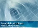 Tutorial de WordPress - slide 1
