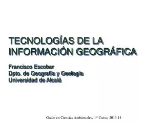 tecnolog as de la informaci n geogr fica