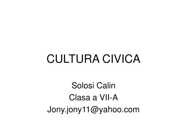cultura civica