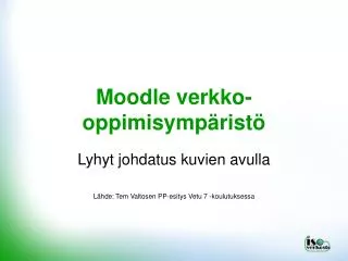 moodle verkko oppimisymp rist