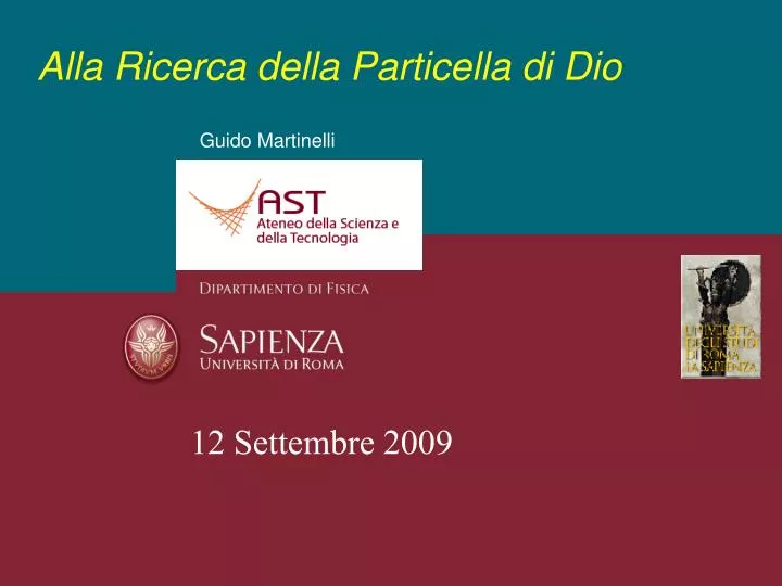 alla ricerca della particella di dio