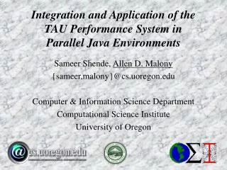 Integration and Application of the TAU Performance System in Parallel Java Environments
