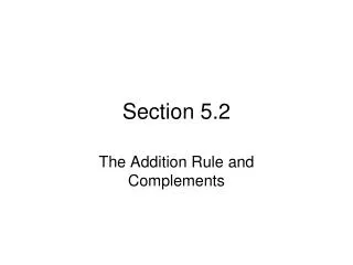 Section 5.2