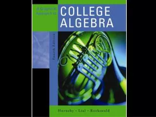 Chapter 8: Further Topics in Algebra