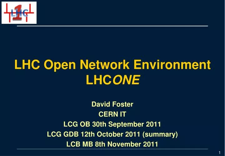 lhc open network environment lhc one