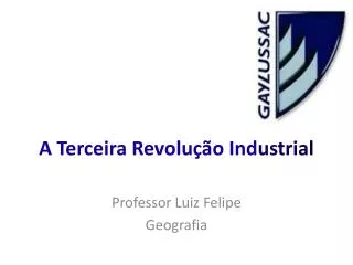 a terceira revolu o ind ustr ia l
