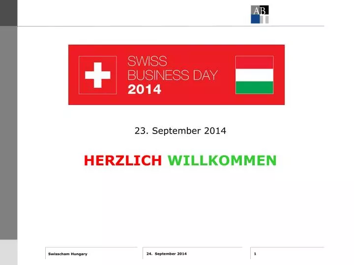 23 september 2014 herzlich willkommen