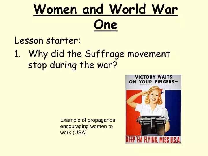 women and world war one
