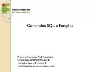 Comandos SQL e Funções