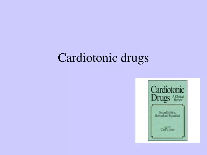 cardiotonic drugs