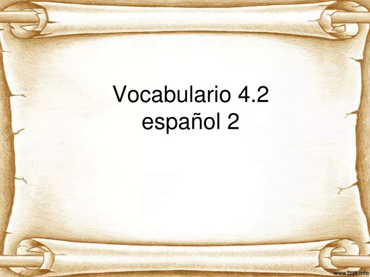 vocabulario 4 2 espa ol 2
