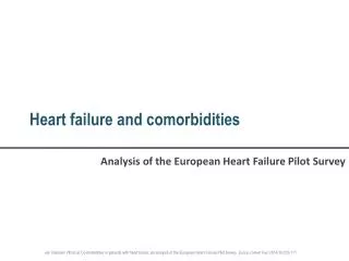 Heart failure and comorbidities