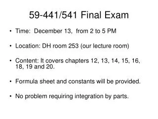 59-441/541 Final Exam