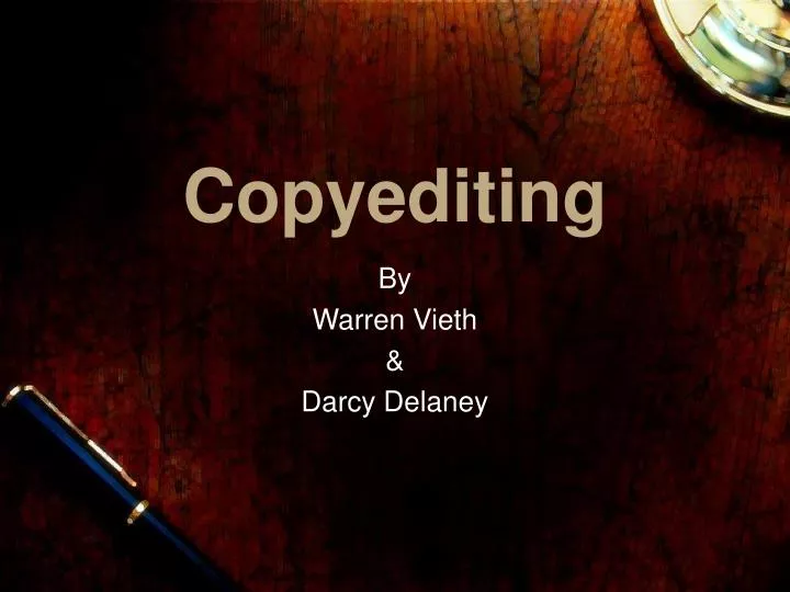 copyediting