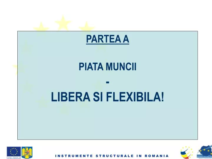 partea a piata muncii libera si flexibila