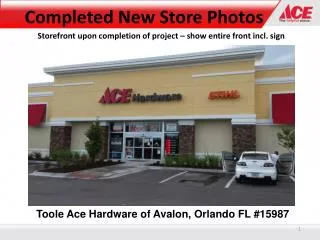 Toole Ace Hardware of Avalon, Orlando FL #15987