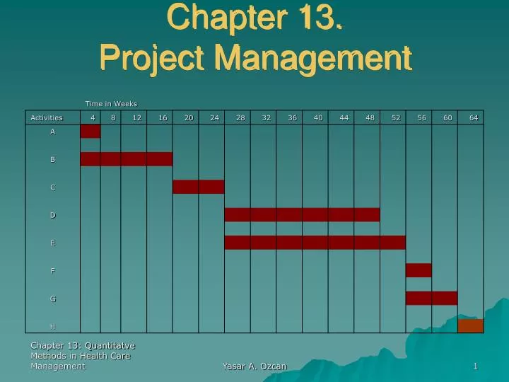 chapter 13 project management