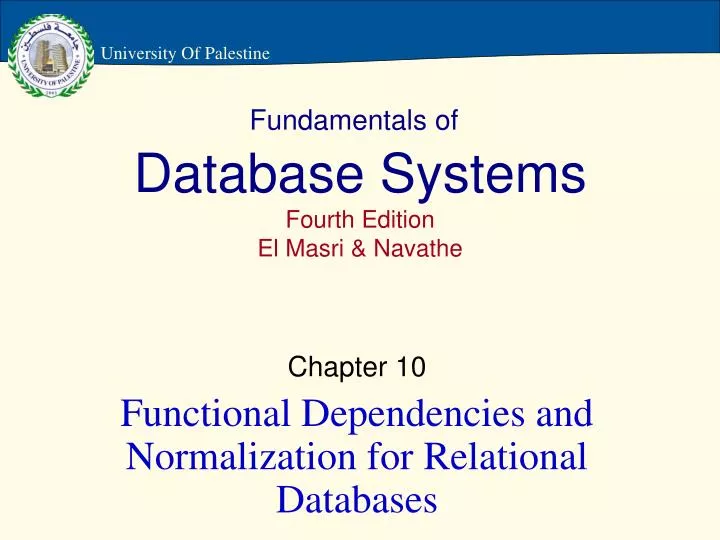 fundamentals of database systems fourth edition el masri navathe