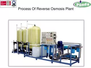 Process Of Reverse Osmosis Plant