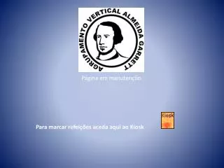 p gina em manuten o