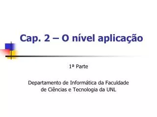 cap 2 o n vel aplica o