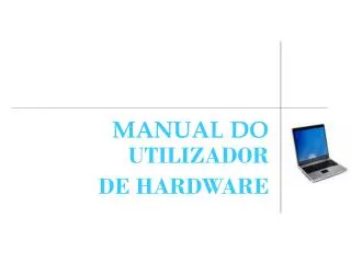 manual do utilizador de hardware