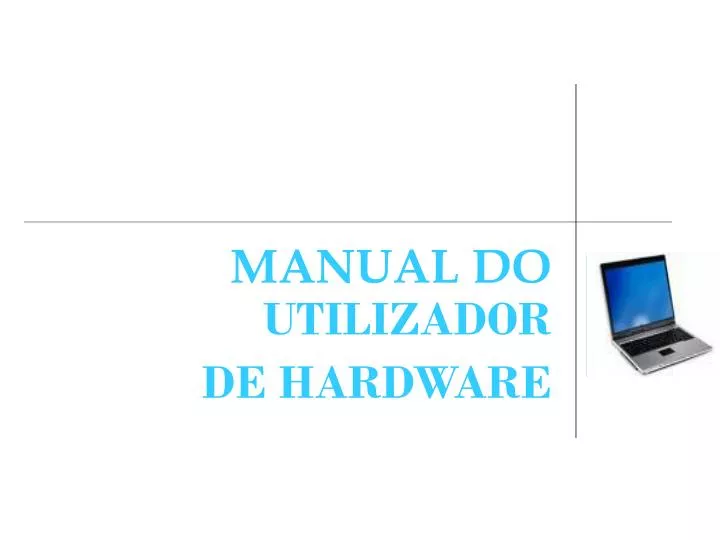 manual do utilizador de hardware