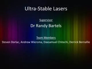 Ultra-Stable Lasers