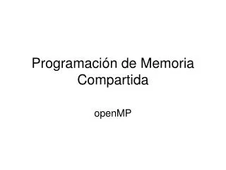 programaci n de memoria compartida