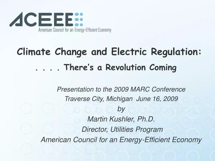 climate change and electric regulation there s a revolution coming