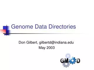 Genome Data Directories
