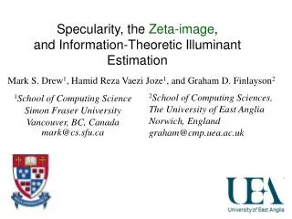 Specularity, the Zeta-image , and Information-Theoretic Illuminant Estimation