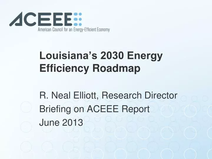 louisiana s 2030 energy efficiency roadmap